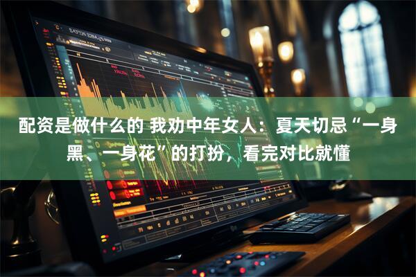 配资是做什么的 我劝中年女人：夏天切忌“一身黑、一身花”的打扮，看完对比就懂